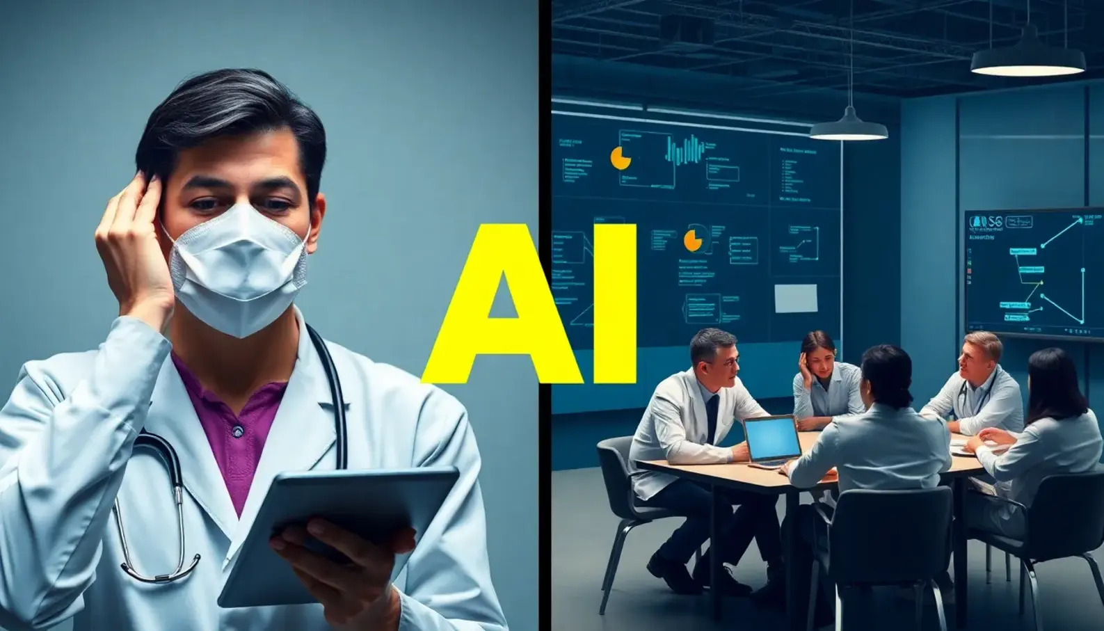 AI technologies driving healthcare analytics.