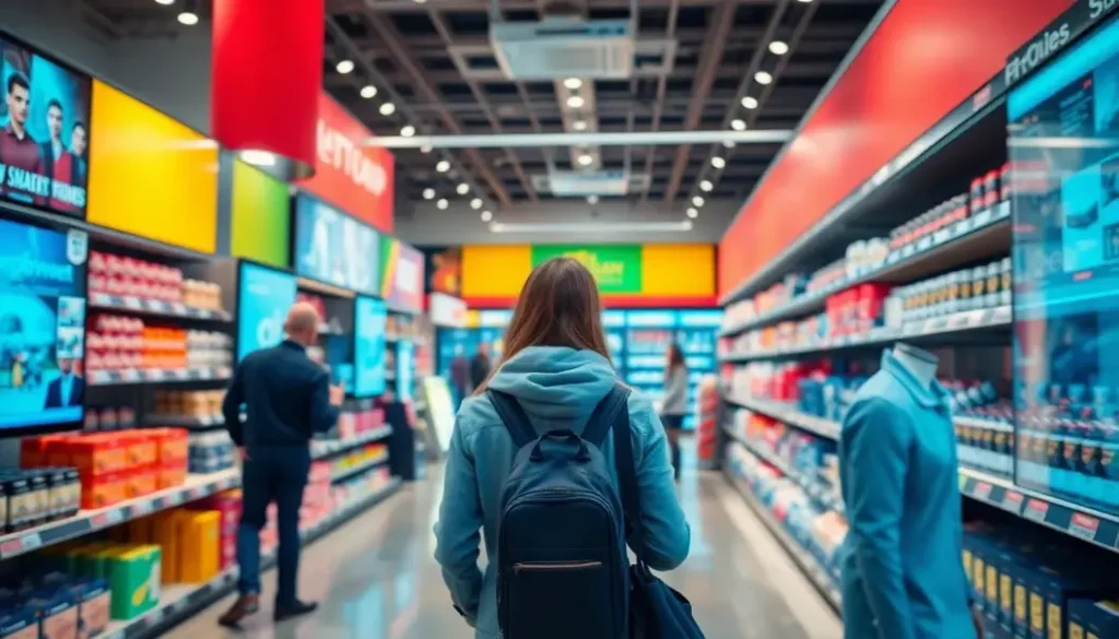 Retail store showcasing the impact of AI technologies on customer experience and operational efficiency.