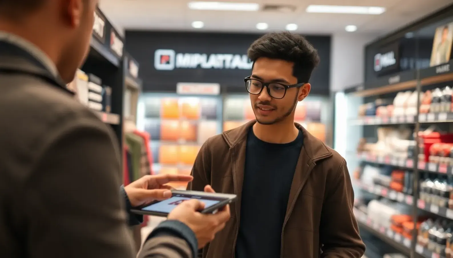 A clinician utilizing AI tools to enhance patient interaction in a retail healthcare setting.