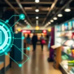 An image showcasing AI integration in retail, illustrating technology enhancing customer experience.