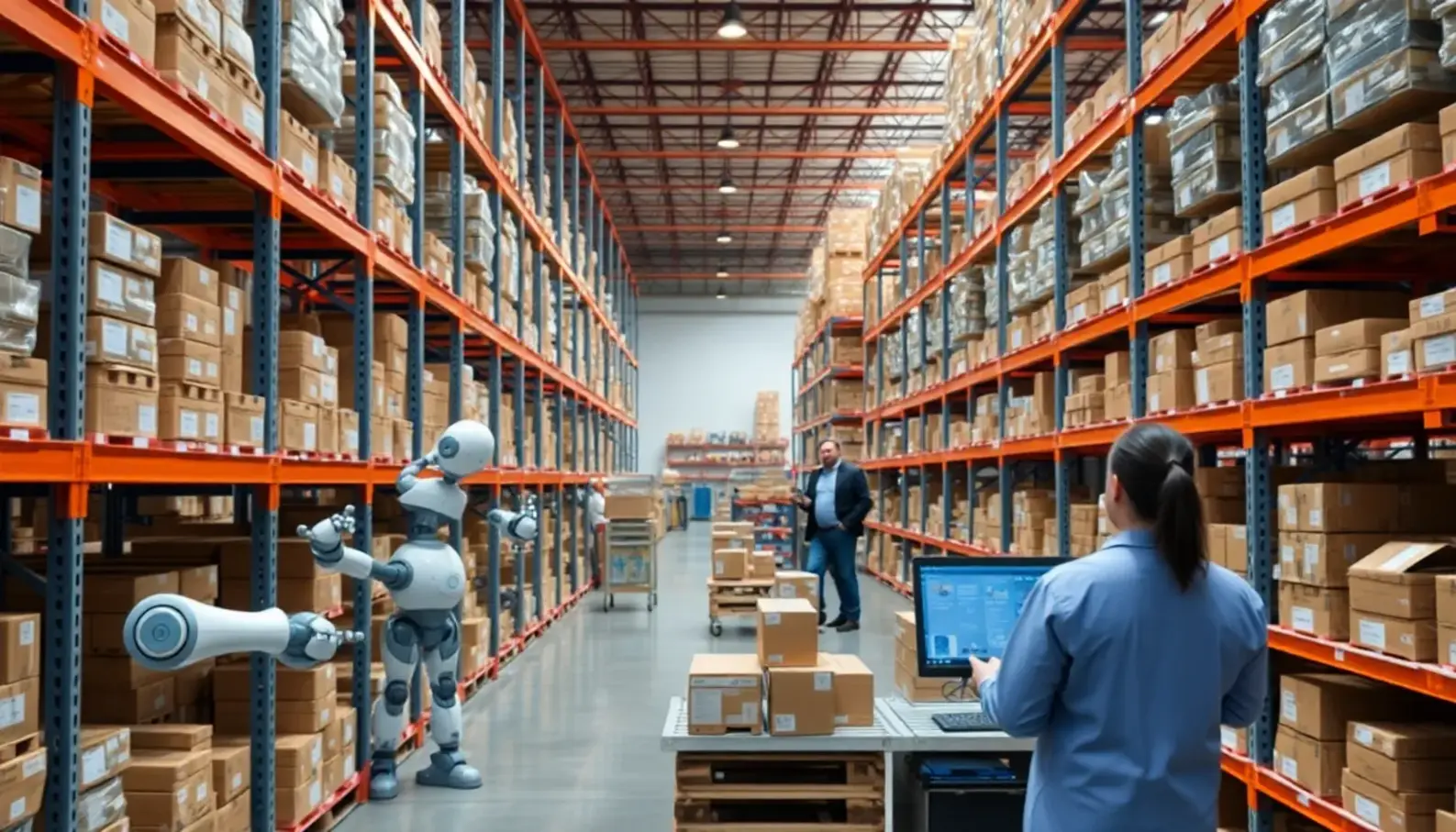 AI tools in retail analyzing consumer behaviors in a modern shopping environment.