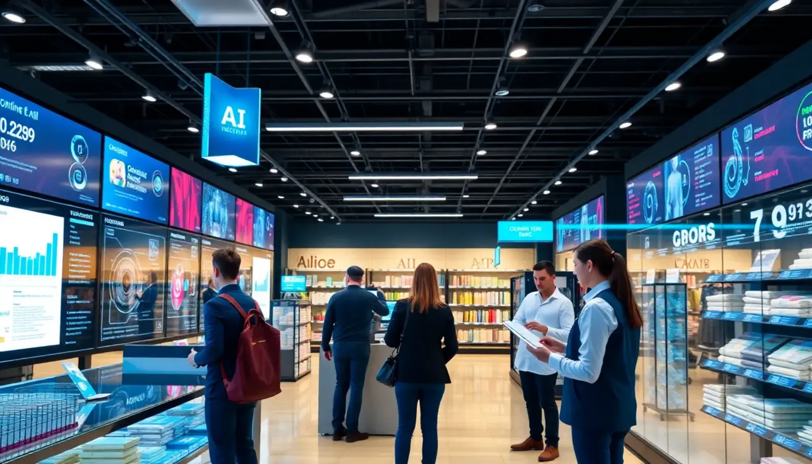 AI technologies in retail risk management enhancing operational efficiency.