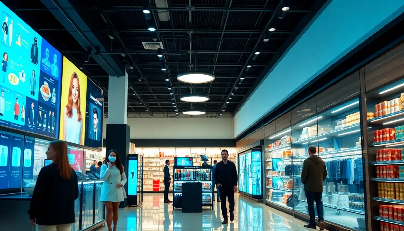 AI technologies enhancing customer experience in retail spaces.