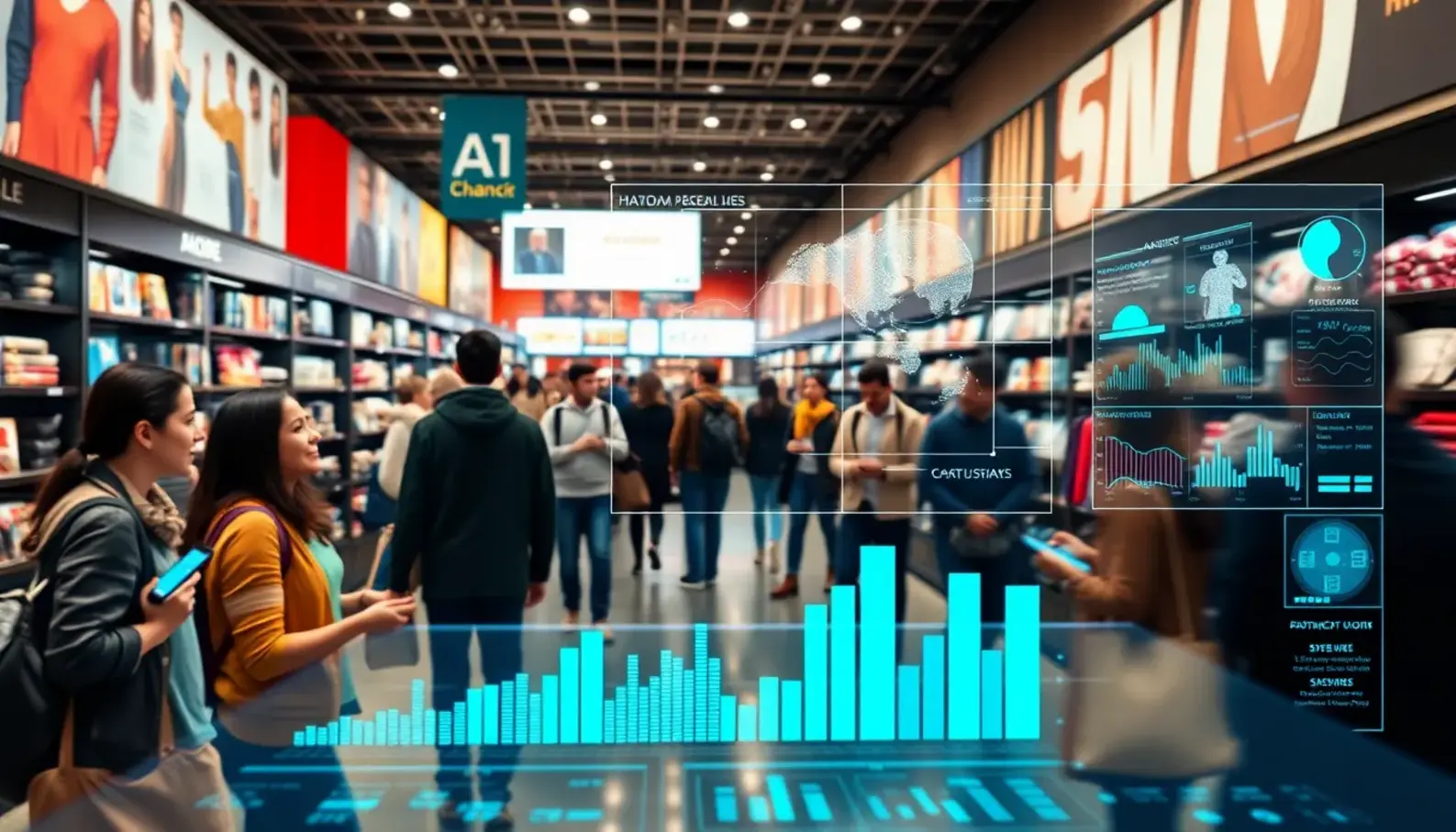 Integrating AI and data analytics for smarter retail strategies.