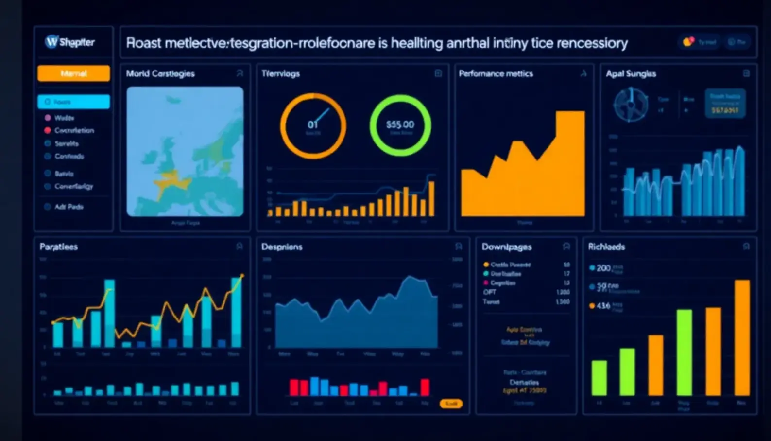 Various sources of healthcare data fueling AI analytics.