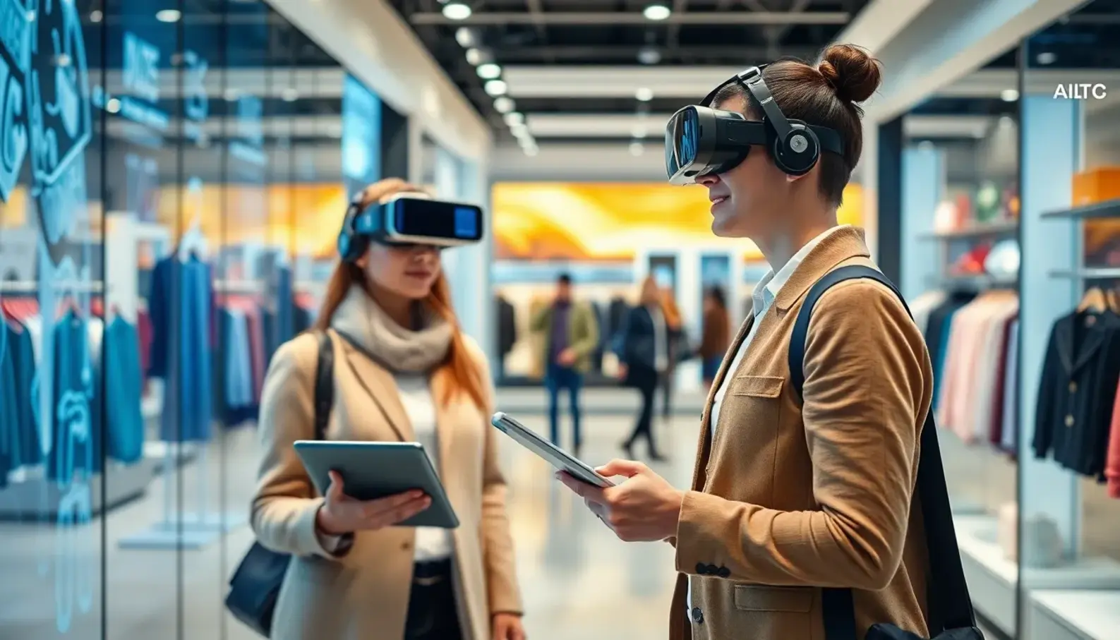 A visual representation of AI applications transforming the retail industry.