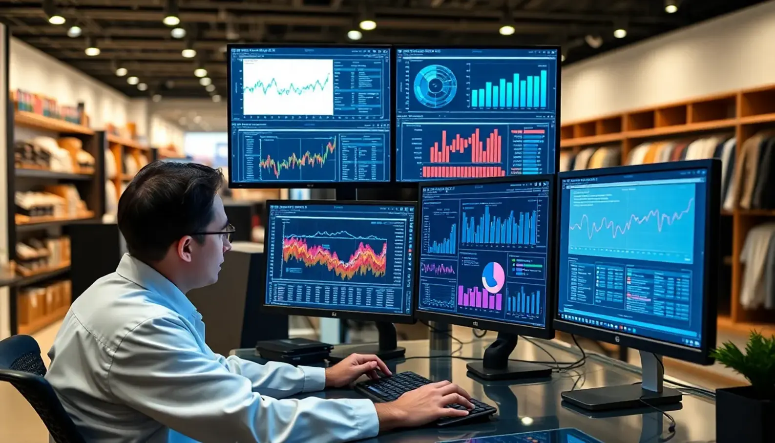 Data scientists utilize AI for in-depth analysis of customer behavior.