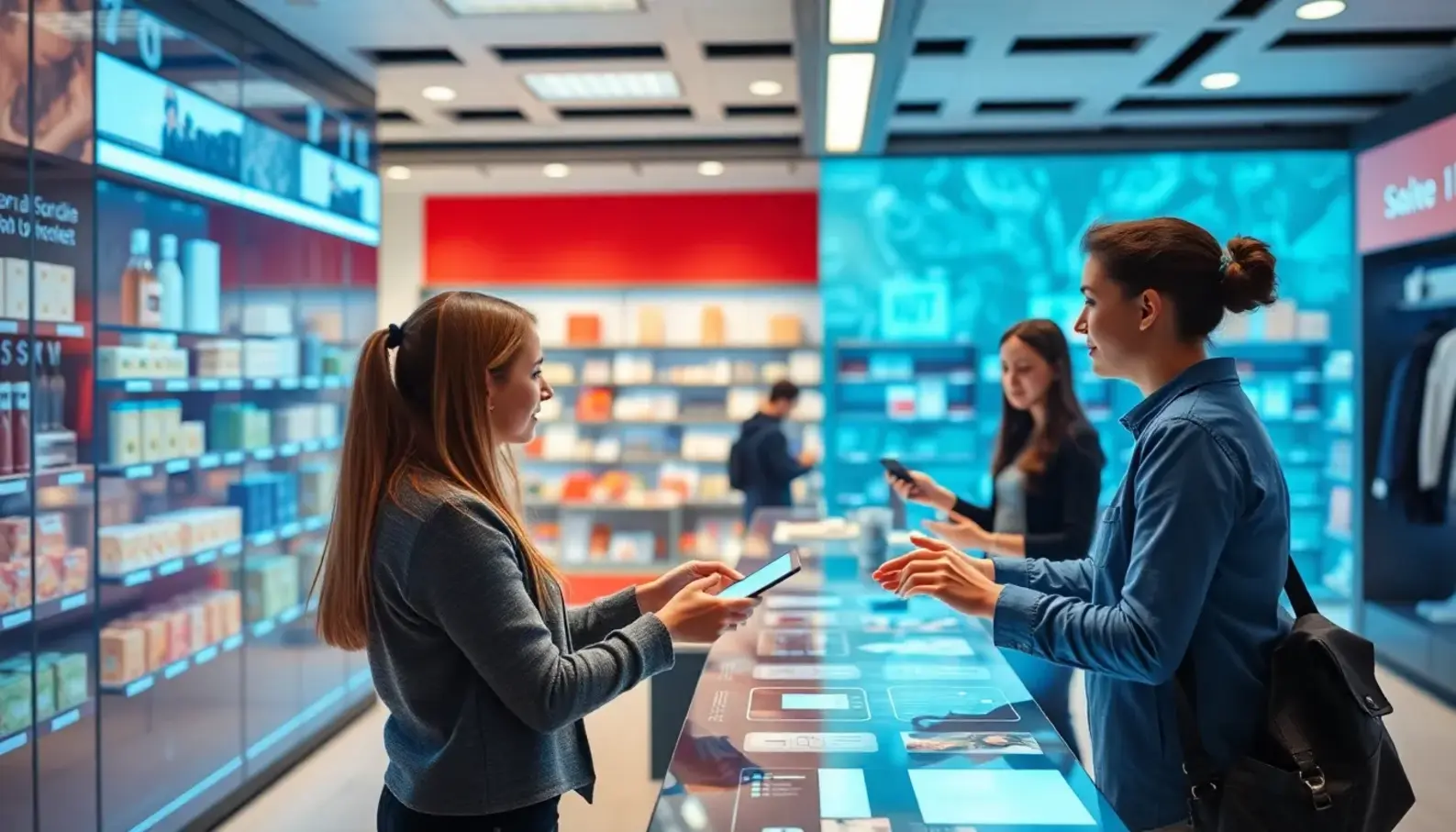 AI tools transforming retail education strategies in an engaging classroom.