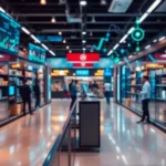 A visual summary of AI applications in retail, featuring customer analytics, automated systems, and enhanced shopping experiences.