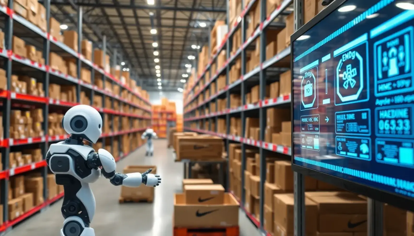Shoppers enjoying a personalized retail experience powered by AI technology.