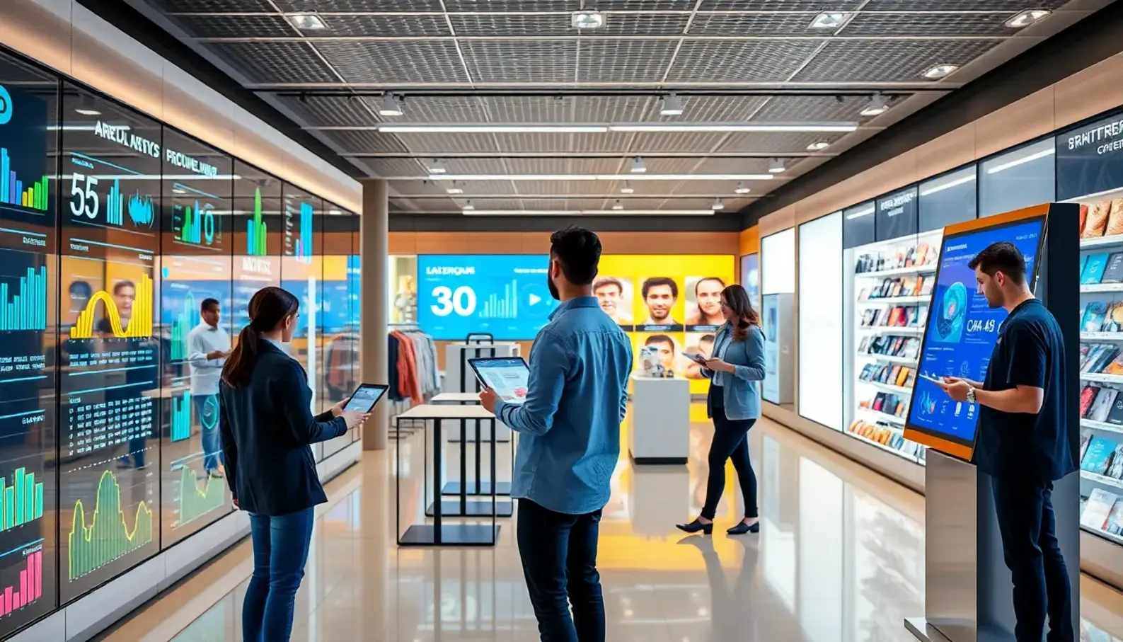 AI technologies in action at a retail location.