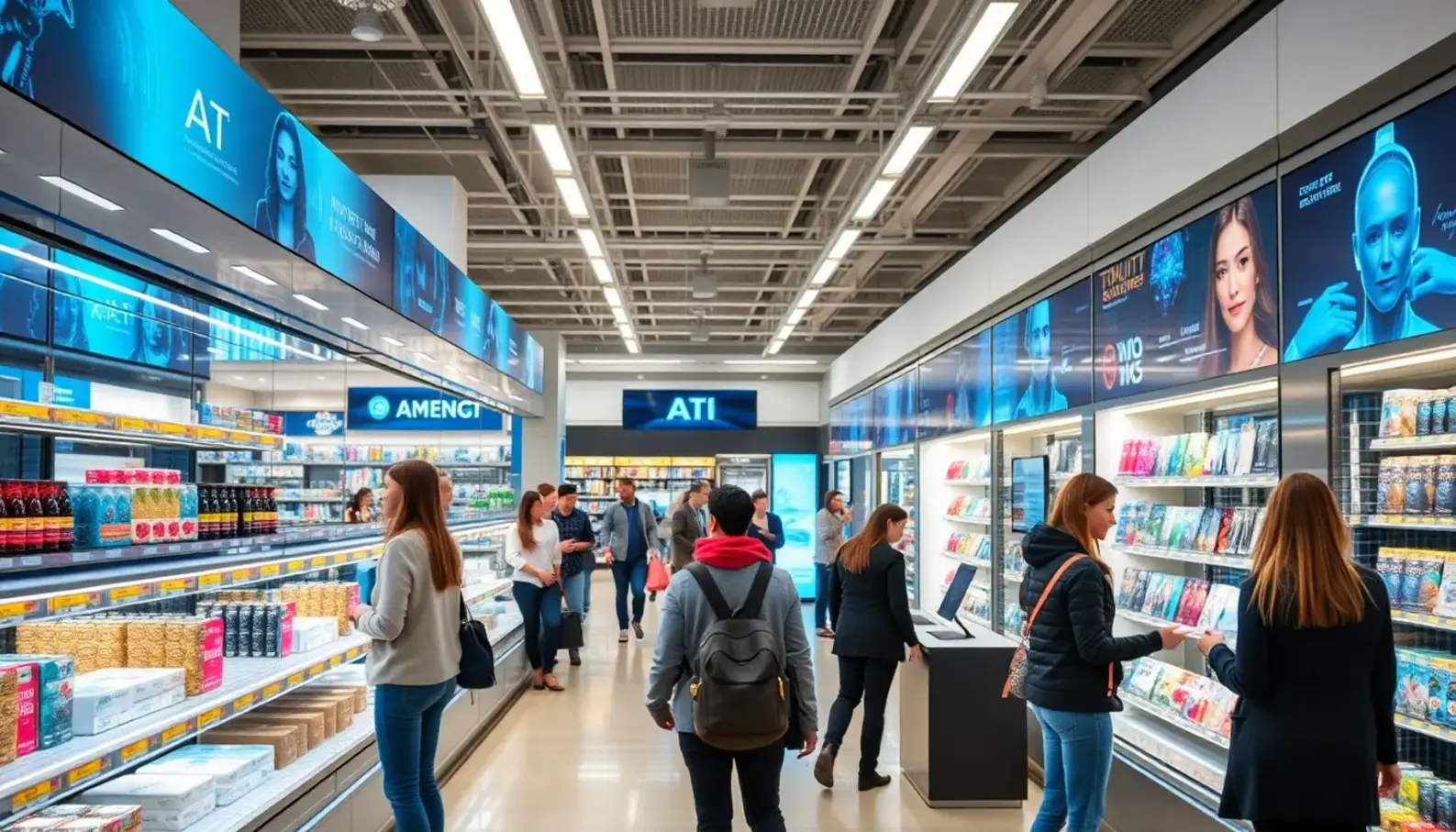AI technologies enabling enhanced shopping experiences in retail.