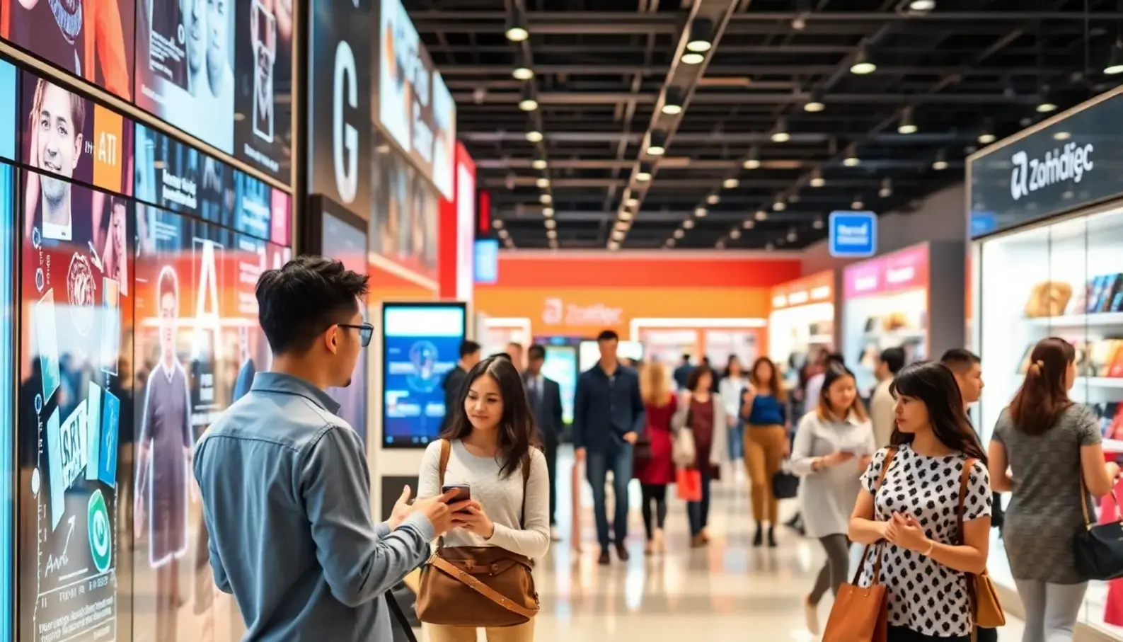 AI technologies integrating into retail environments for enhanced customer experiences.