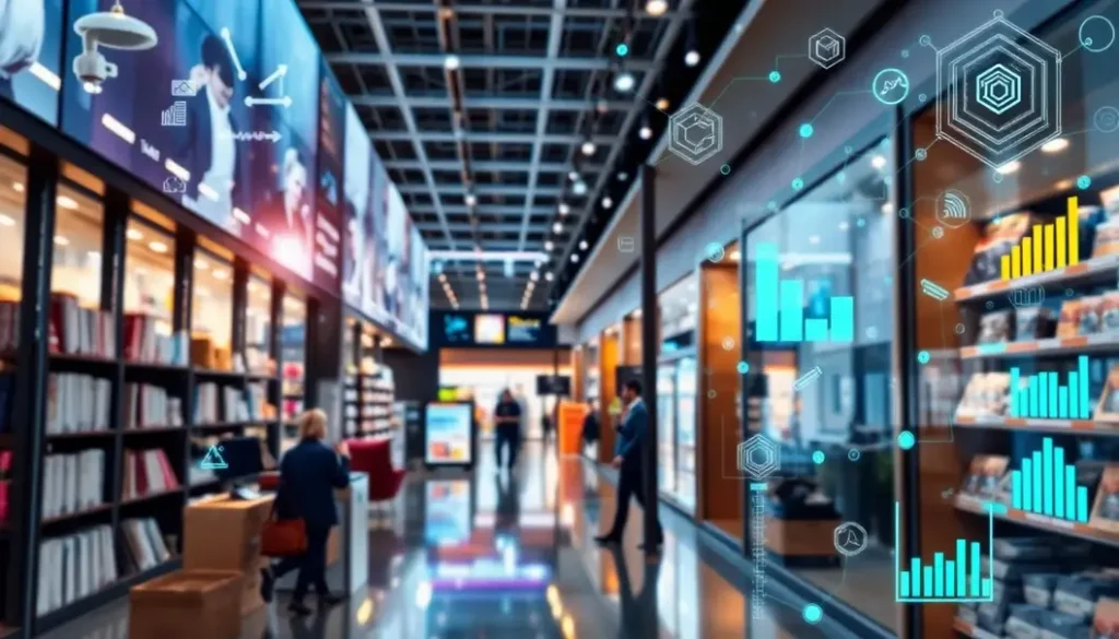 Cover image illustrating the intersection of AI technology and retail experience data visualization.
