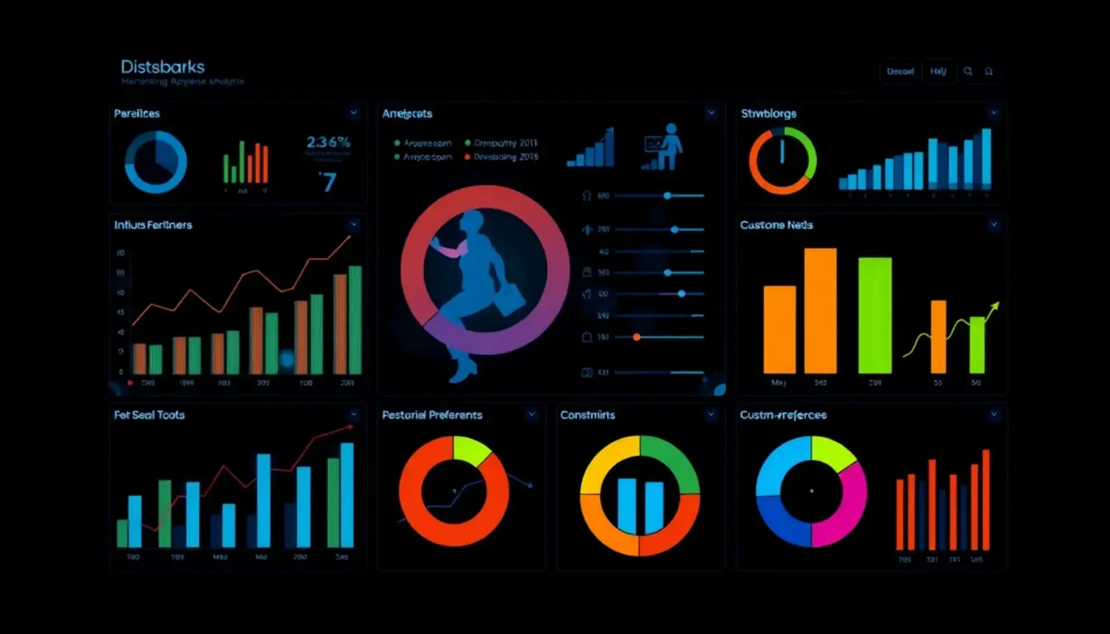 AI-driven analytics illustrating customer journey touchpoints.