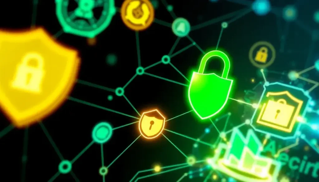 Conceptual representation of the integration of AI, cybersecurity, and sustainability.