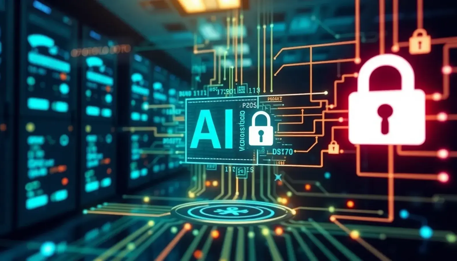AI algorithms in action detecting and predicting cyber threats.