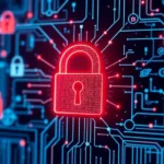 Illustration depicting the relationship between AI technology and cybersecurity enhancement.