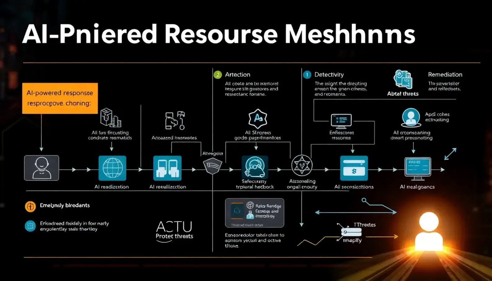 AI detects cybersecurity threats in real-time, enabling rapid response.