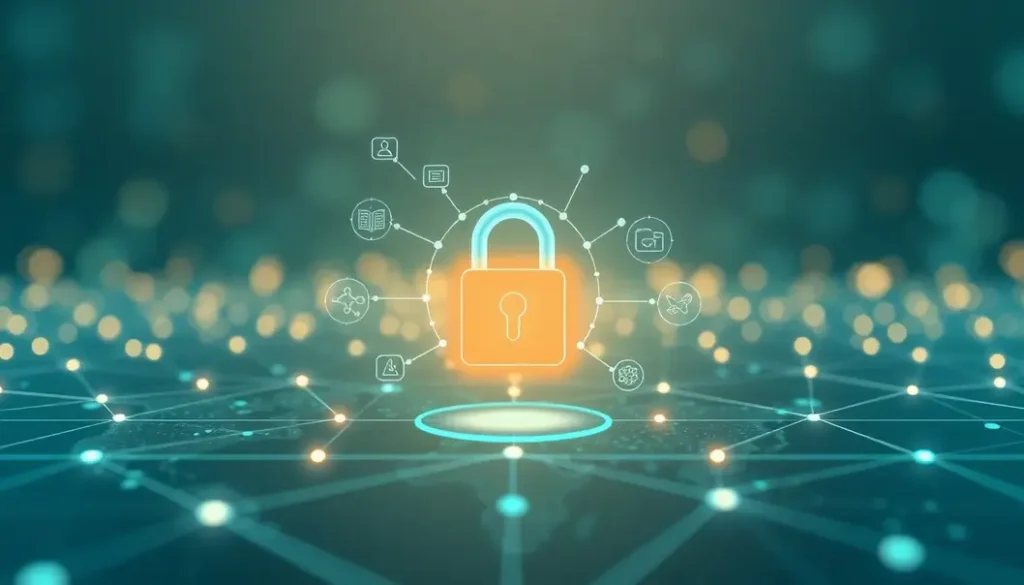 Illustration depicting the harmonious integration of AI in cybersecurity.