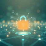 Illustration depicting the harmonious integration of AI in cybersecurity.