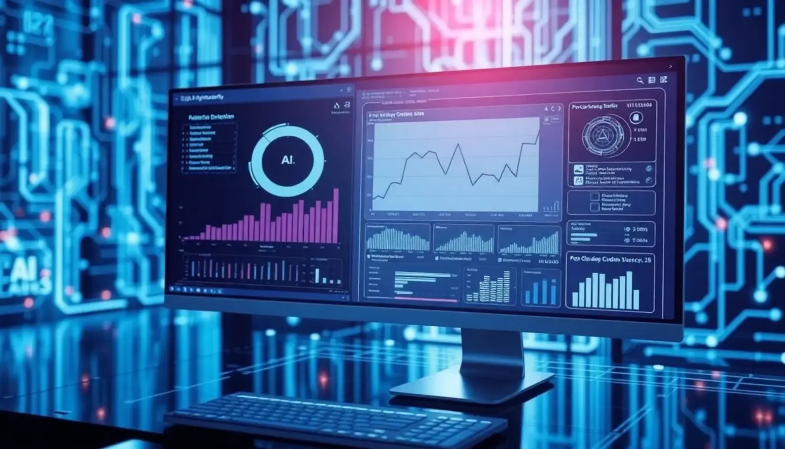 The interconnected landscape of cybersecurity emphasizing the need for personalized solutions.