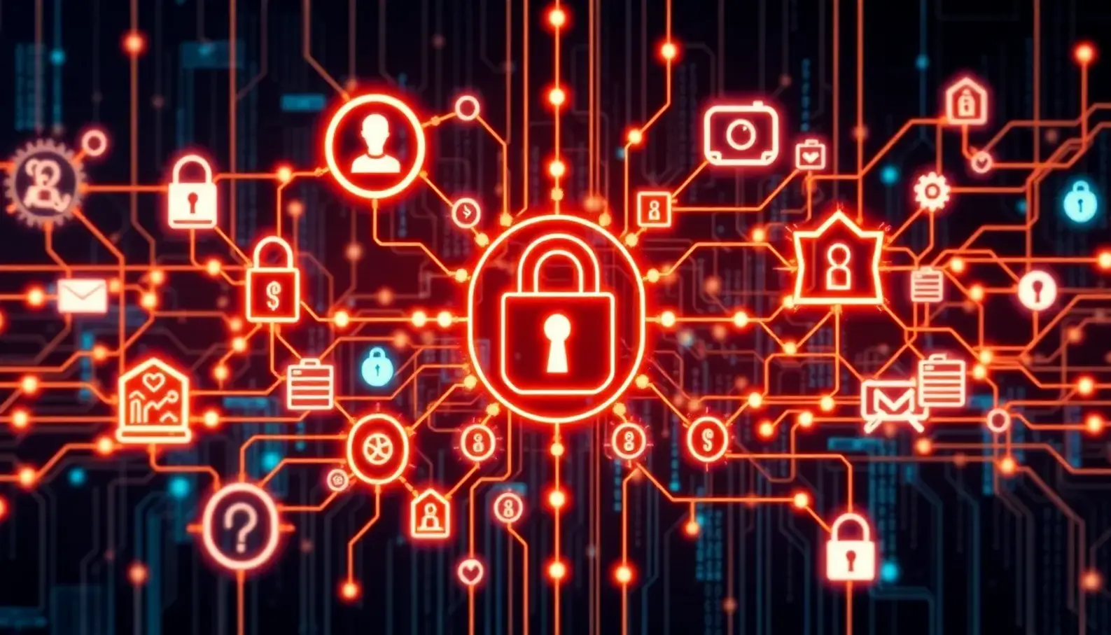 The interconnected landscape of cybersecurity emphasizing the need for personalized solutions.