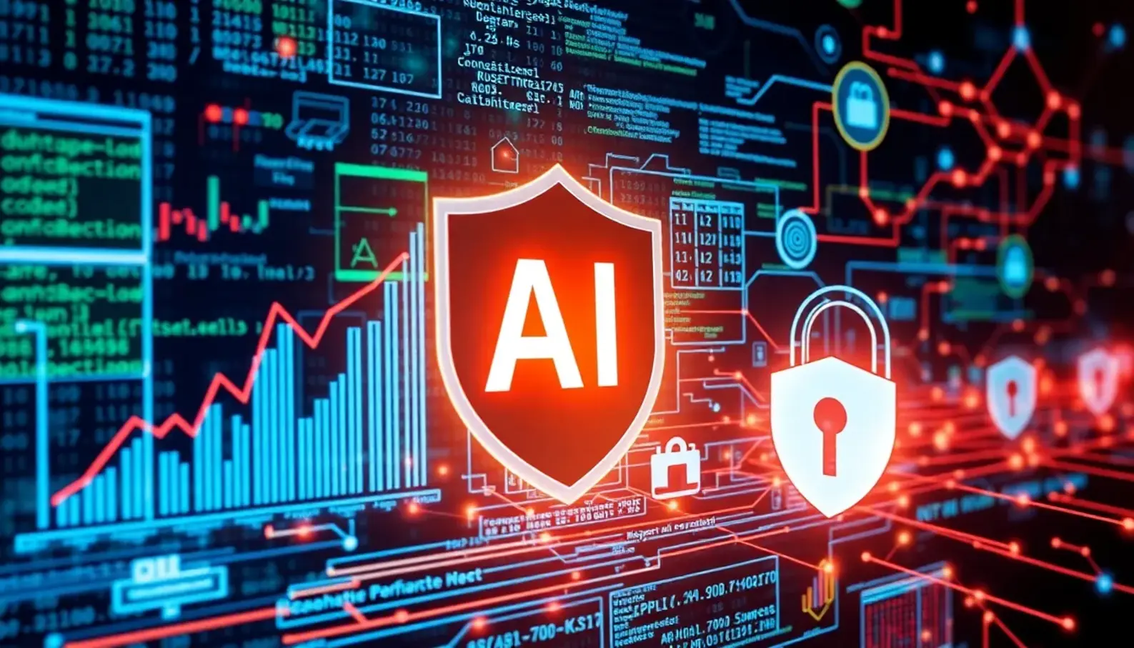 AI technologies fortifying cybersecurity channels against threats.